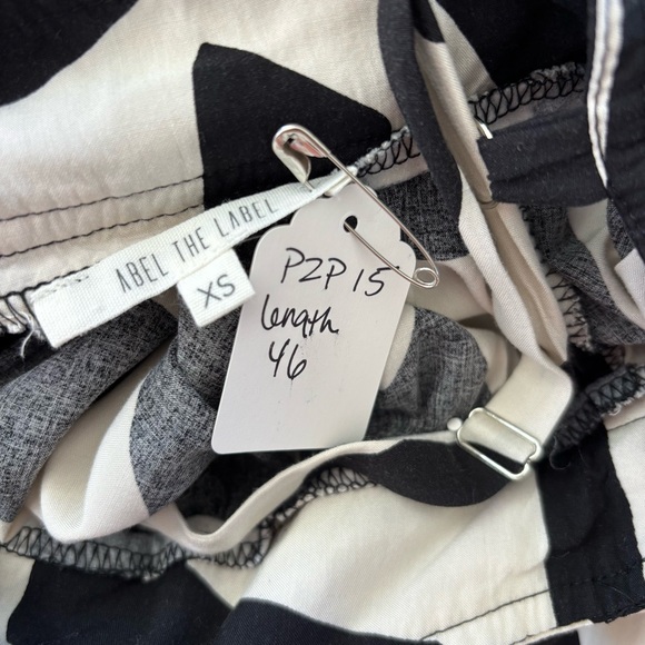 Abel The Label Black and White Abstract Maxi Dress XS - Picture 6 of 7